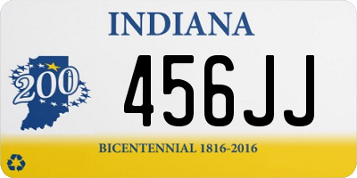 IN license plate 456JJ