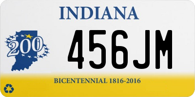 IN license plate 456JM