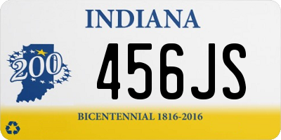 IN license plate 456JS