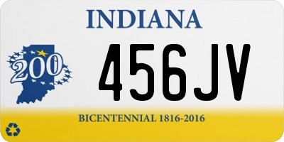 IN license plate 456JV