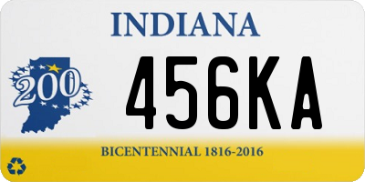 IN license plate 456KA