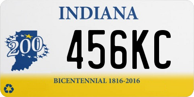 IN license plate 456KC