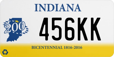 IN license plate 456KK