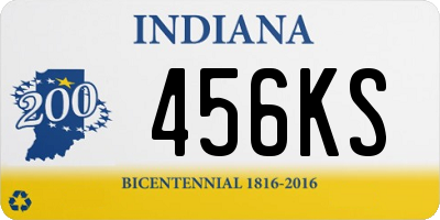 IN license plate 456KS