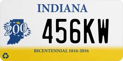 IN license plate 456KW