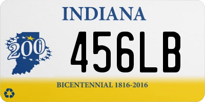 IN license plate 456LB