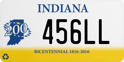 IN license plate 456LL