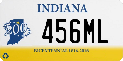 IN license plate 456ML