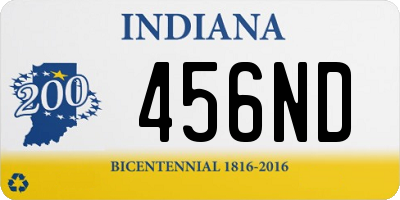 IN license plate 456ND