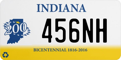 IN license plate 456NH