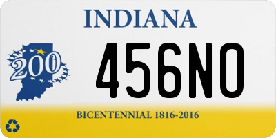 IN license plate 456NO