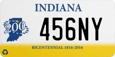 IN license plate 456NY