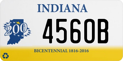 IN license plate 456OB