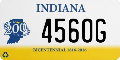 IN license plate 456OG