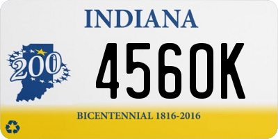 IN license plate 456OK