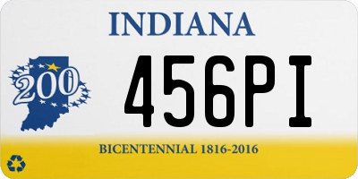 IN license plate 456PI