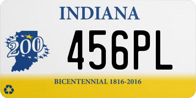 IN license plate 456PL