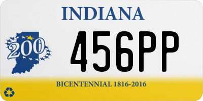 IN license plate 456PP