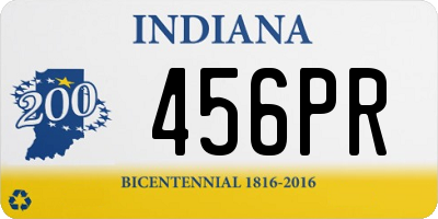 IN license plate 456PR