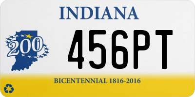 IN license plate 456PT