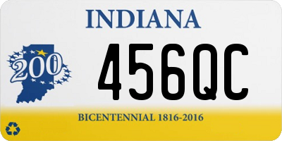 IN license plate 456QC