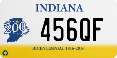 IN license plate 456QF