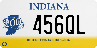 IN license plate 456QL