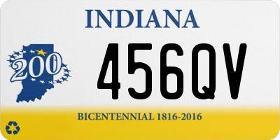 IN license plate 456QV