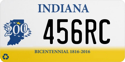 IN license plate 456RC