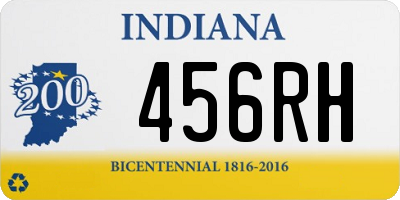 IN license plate 456RH