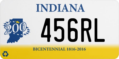 IN license plate 456RL