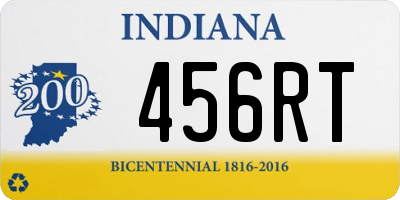 IN license plate 456RT