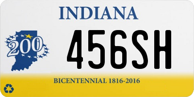 IN license plate 456SH