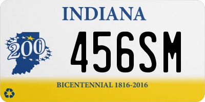 IN license plate 456SM