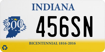 IN license plate 456SN