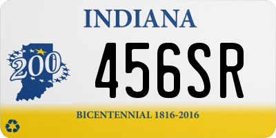 IN license plate 456SR