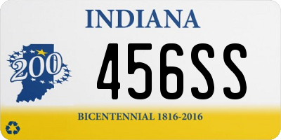 IN license plate 456SS