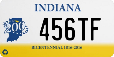 IN license plate 456TF