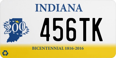 IN license plate 456TK