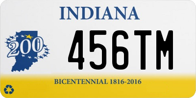 IN license plate 456TM