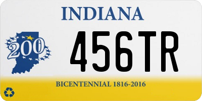 IN license plate 456TR