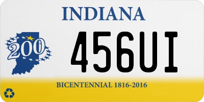 IN license plate 456UI