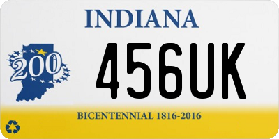 IN license plate 456UK