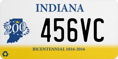 IN license plate 456VC