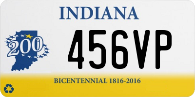 IN license plate 456VP