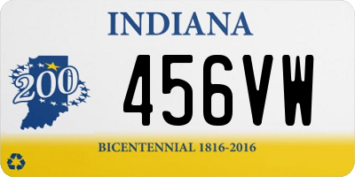 IN license plate 456VW