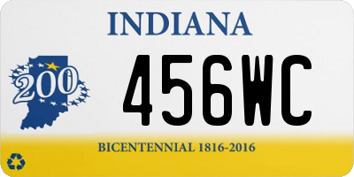 IN license plate 456WC