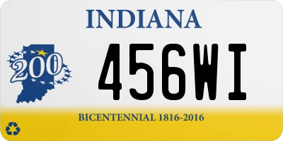 IN license plate 456WI