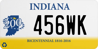 IN license plate 456WK