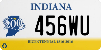 IN license plate 456WU